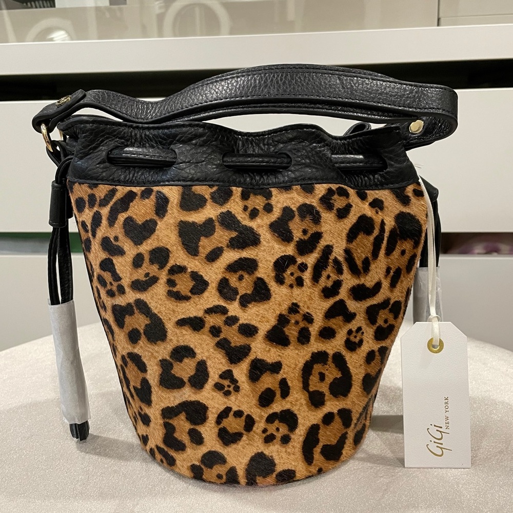 Gigi New York Haircalf Bucket Bag Crossbody